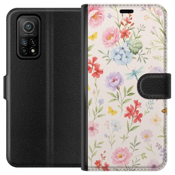 Xiaomi Mi 10T Pro 5G Lompakkokotelo Kukat