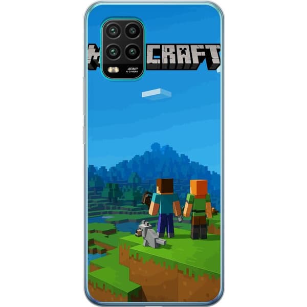 Xiaomi Mi 10 Lite 5G Gennemsigtig cover Minecraft Key Art
