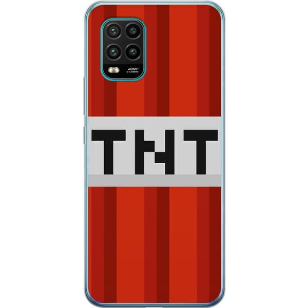 Xiaomi Mi 10 Lite 5G Genomskinligt Skal Minecraft TNT