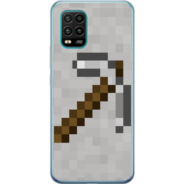 Xiaomi Mi 10 Lite 5G Gennemsigtig cover Minecraft Værktøjer