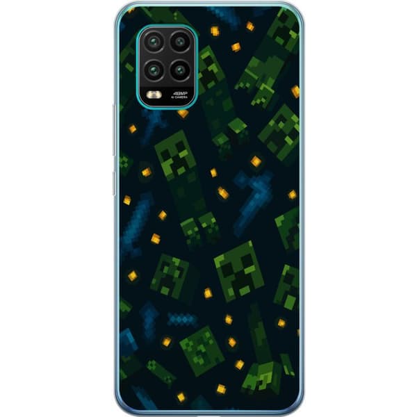 Xiaomi Mi 10 Lite 5G Gennemsigtig cover Minecraft Dungeons Mob