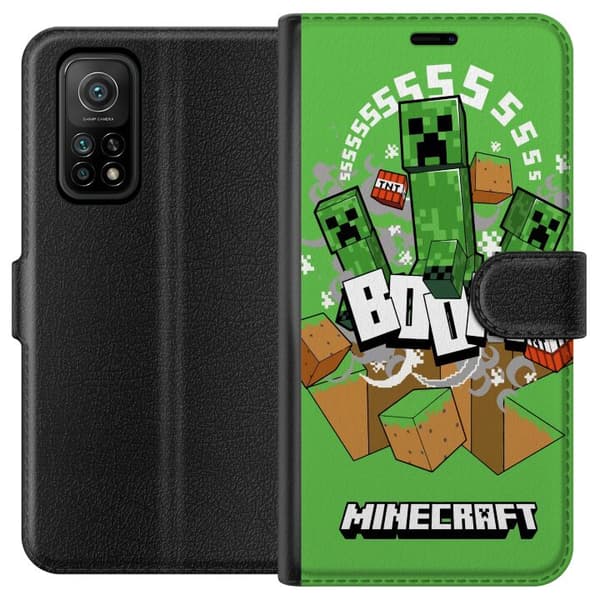 Xiaomi Mi 10T 5G Lompakkokotelo Minecraft Boom