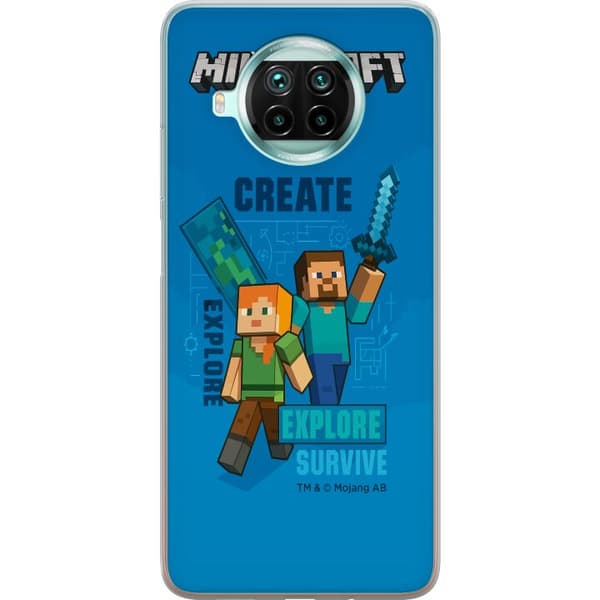 Xiaomi Mi 10T Lite 5G Genomskinligt Skal Minecraft Caves