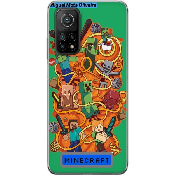 Xiaomi Mi 10T Pro 5G Gjennomsiktig deksel Minecraft