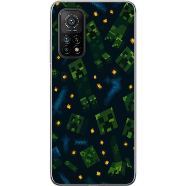 Xiaomi Mi 10T Pro 5G Genomskinligt Skal Minecraft Dungeons Mob