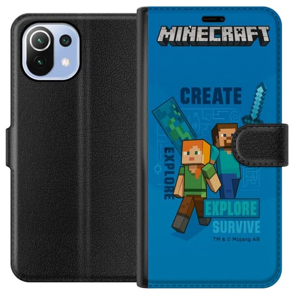 Xiaomi Mi 11 Lite Plånboksfodral Minecraft Caves