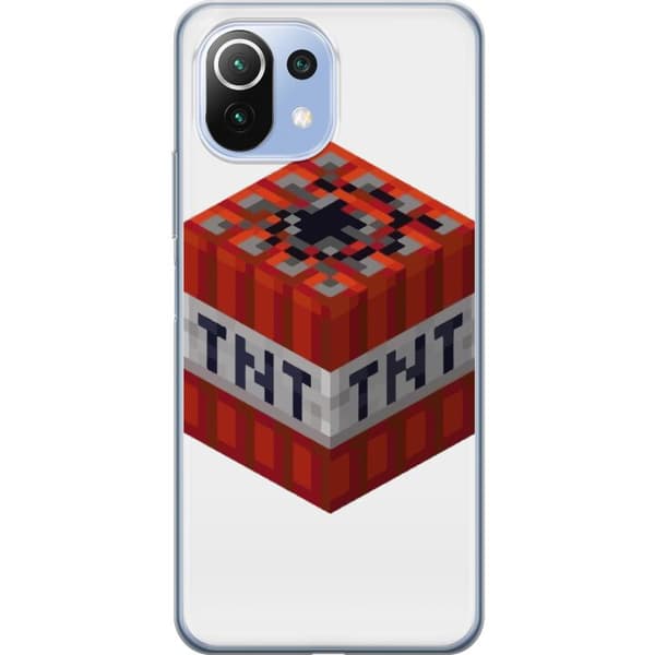 Xiaomi Mi 11 Lite Läpinäkyvä kuori Minecraft TNT