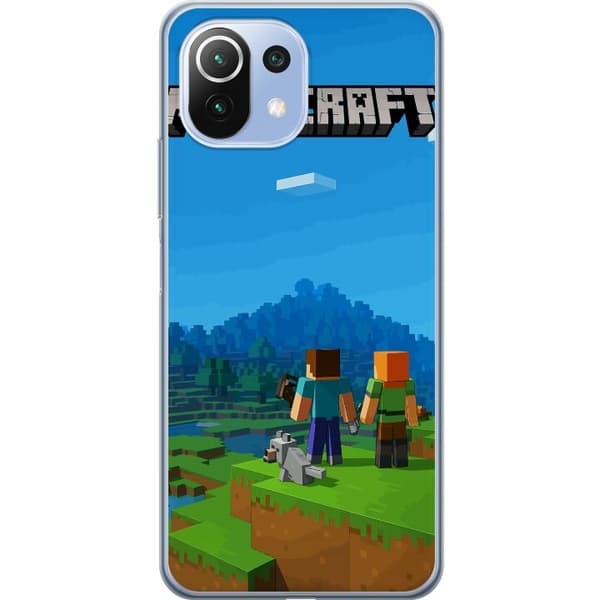 Xiaomi Mi 11 Lite Läpinäkyvä kuori Minecraft Key Art