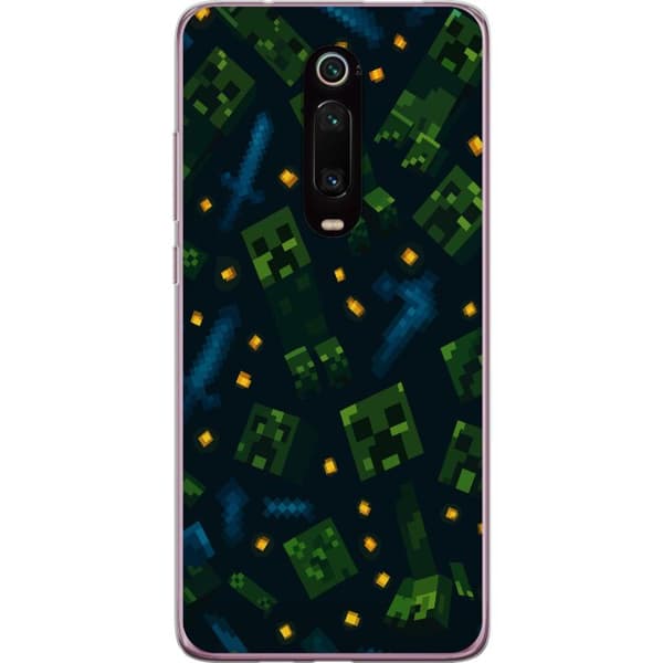 Xiaomi Mi 9T Pro Läpinäkyvä kuori Minecraft Dungeons Mob