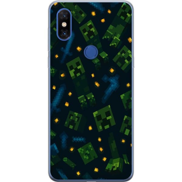 Xiaomi Mi Mix 3 Gjennomsiktig deksel Minecraft Dungeons Mob