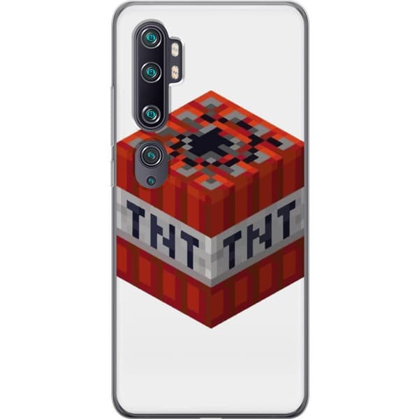 Xiaomi Mi Note 10 Gennemsigtig cover Minecraft TNT