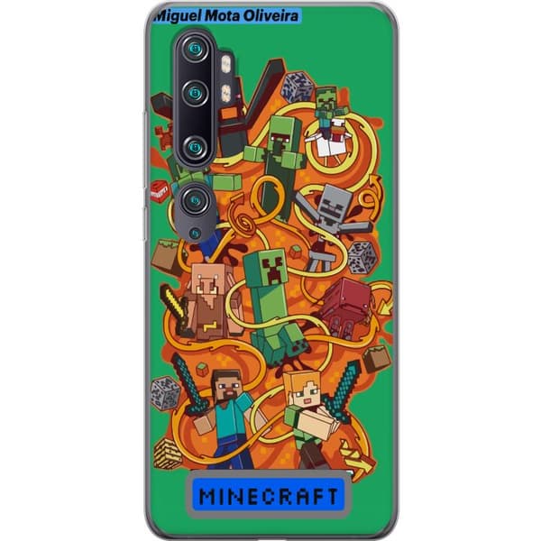 Xiaomi Mi Note 10 Gennemsigtig cover Minecraft