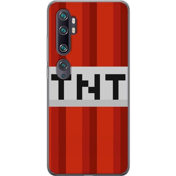 Xiaomi Mi Note 10 Gennemsigtig cover Minecraft TNT