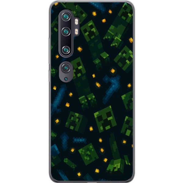Xiaomi Mi Note 10 Gennemsigtig cover Minecraft Dungeons Mob
