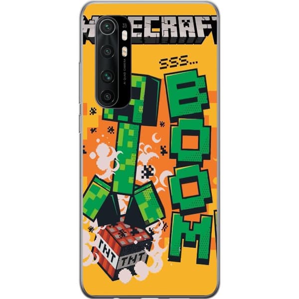 Xiaomi Mi Note 10 Lite Gennemsigtig cover Minecraft Boom
