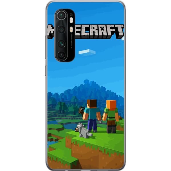Xiaomi Mi Note 10 Lite Gennemsigtig cover Minecraft Key Art