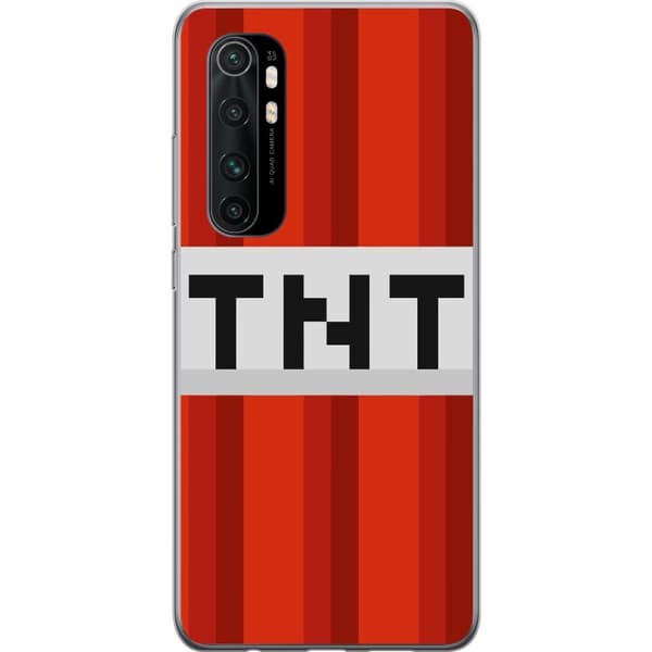 Xiaomi Mi Note 10 Lite Gennemsigtig cover Minecraft TNT