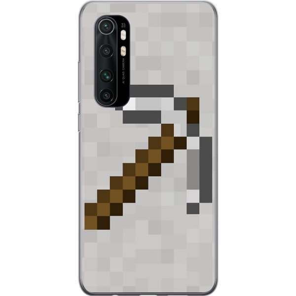 Xiaomi Mi Note 10 Lite Gennemsigtig cover Minecraft Værktøjer