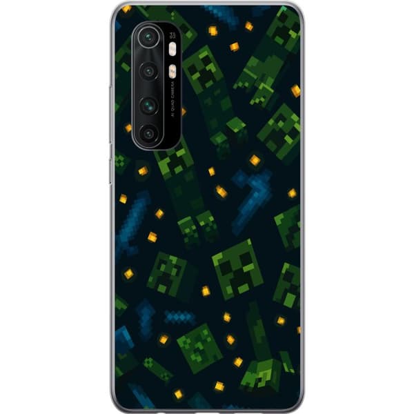 Xiaomi Mi Note 10 Lite Gennemsigtig cover Minecraft Dungeons Mob