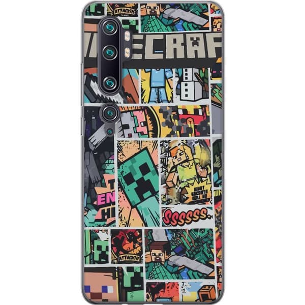 Xiaomi Mi Note 10 Pro Genomskinligt Skal Minecraft Art