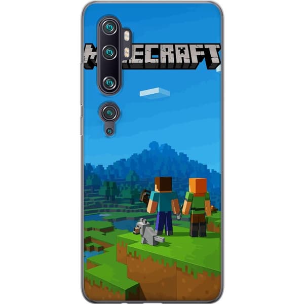 Xiaomi Mi Note 10 Pro Läpinäkyvä kuori Minecraft Key Art