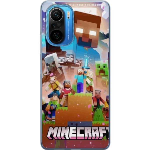 Xiaomi Poco F3 Gennemsigtig cover Minecraft