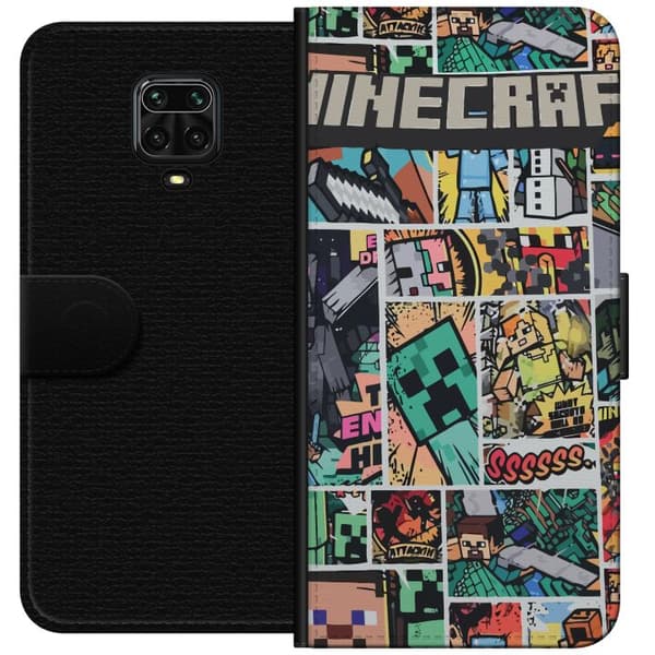 Xiaomi Redmi Note 9 Pro Lommeboketui Minecraft Kunsthåndverk