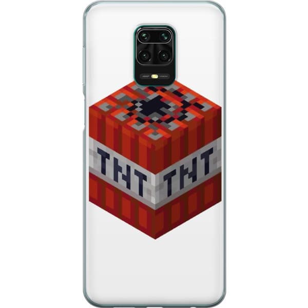 Xiaomi Redmi Note 9 Pro Gjennomsiktig deksel Minecraft TNT