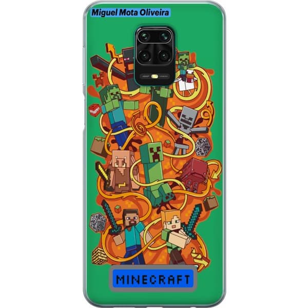 Xiaomi Redmi Note 9 Pro Genomskinligt Skal Minecraft
