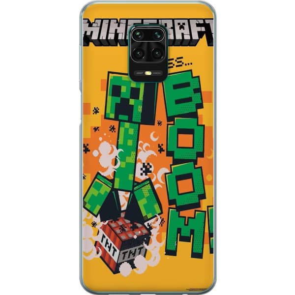 Xiaomi Redmi Note 9 Pro Genomskinligt Skal Minecraft Boom