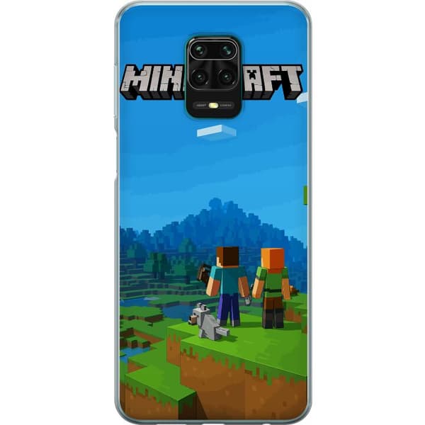 Xiaomi Redmi Note 9 Pro Gjennomsiktig deksel Minecraft Key Art