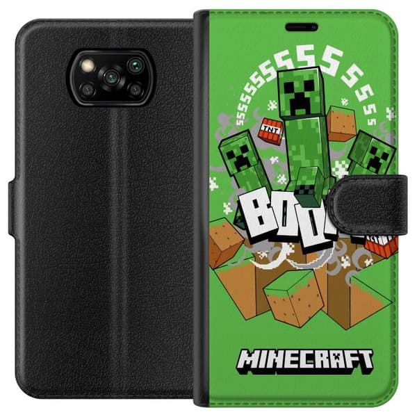 Xiaomi Poco X3 NFC Tegnebogsetui Minecraft Boom