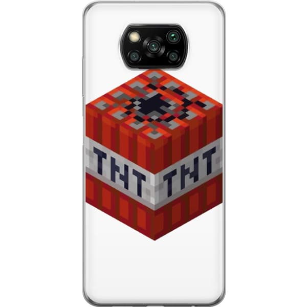 Xiaomi Poco X3 NFC Gennemsigtig cover Minecraft TNT