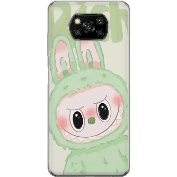 Xiaomi Poco X3 NFC Gjennomsiktig deksel Pop mart labubu