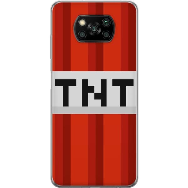 Xiaomi Poco X3 NFC Genomskinligt Skal Minecraft TNT