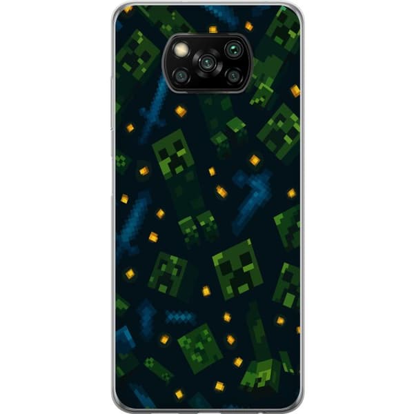 Xiaomi Poco X3 NFC Gennemsigtig cover Minecraft Dungeons Mob