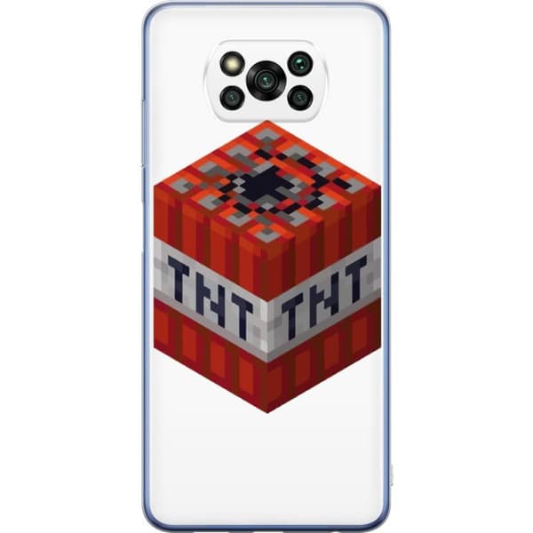 Xiaomi Poco X3 Pro Gennemsigtig cover Minecraft TNT