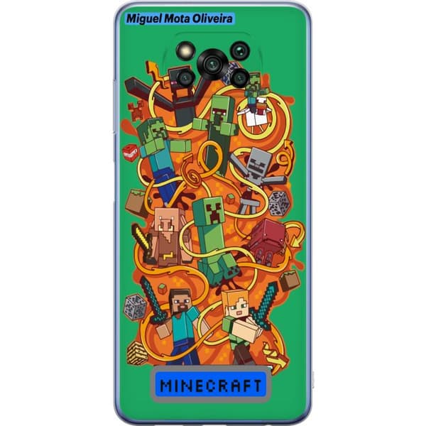 Xiaomi Poco X3 Pro Gennemsigtig cover Minecraft