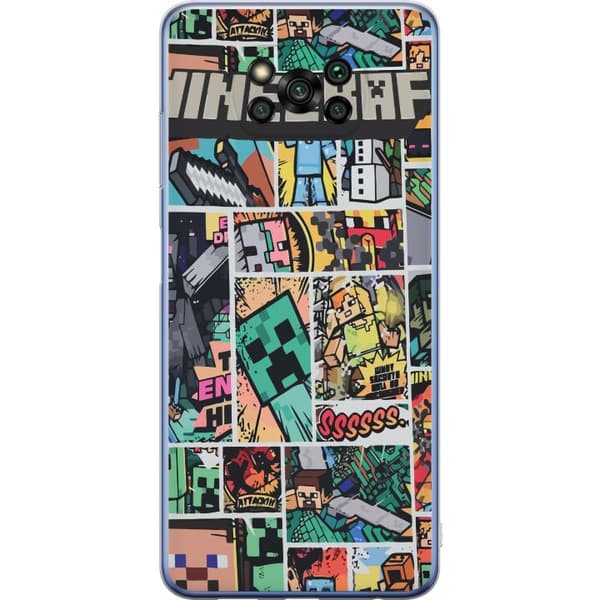 Xiaomi Poco X3 Pro Genomskinligt Skal Minecraft Art