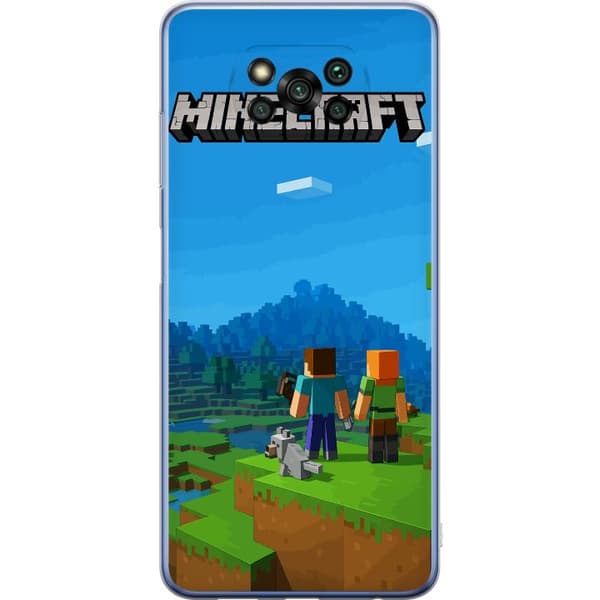 Xiaomi Poco X3 Pro Genomskinligt Skal Minecraft Key Art