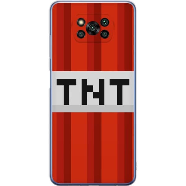 Xiaomi Poco X3 Pro Gennemsigtig cover Minecraft TNT