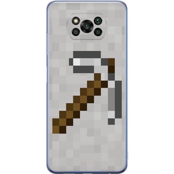 Xiaomi Poco X3 Pro Gennemsigtig cover Minecraft Værktøjer