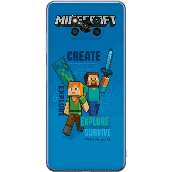 Xiaomi Poco X3 Pro Genomskinligt Skal Minecraft Caves