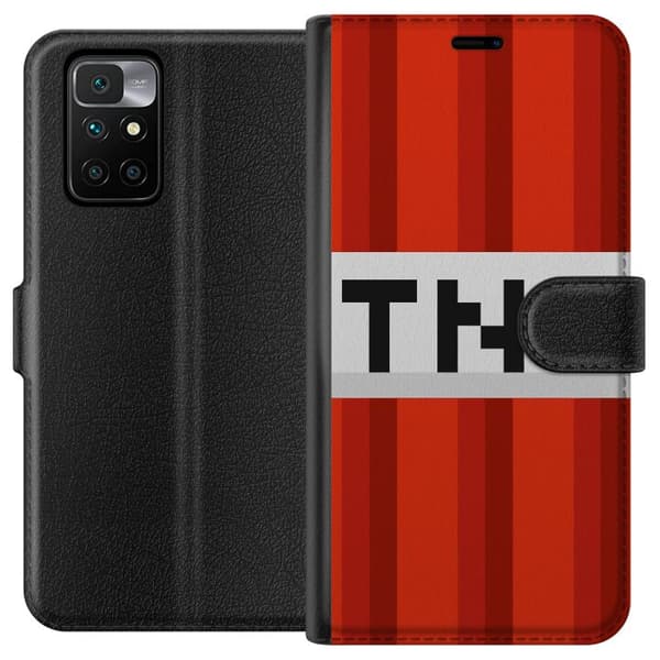 Xiaomi Redmi 10 Tegnebogsetui Minecraft TNT