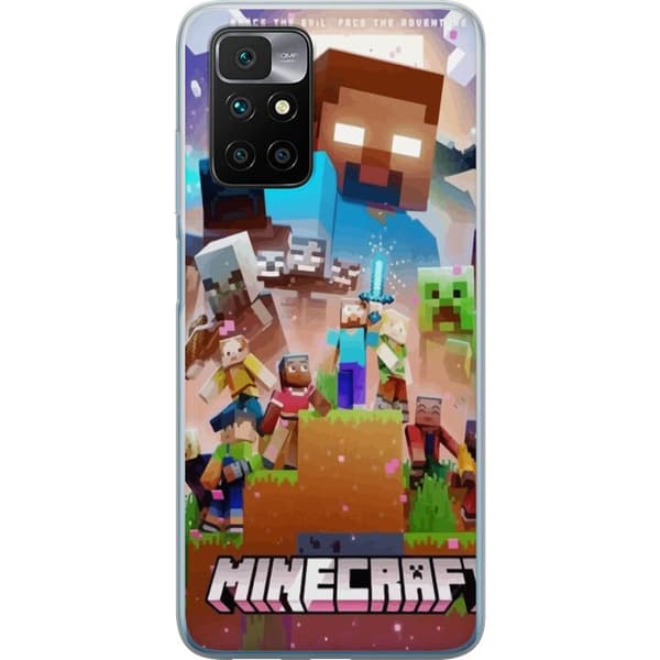 Xiaomi Redmi 10 Genomskinligt Skal Minecraft