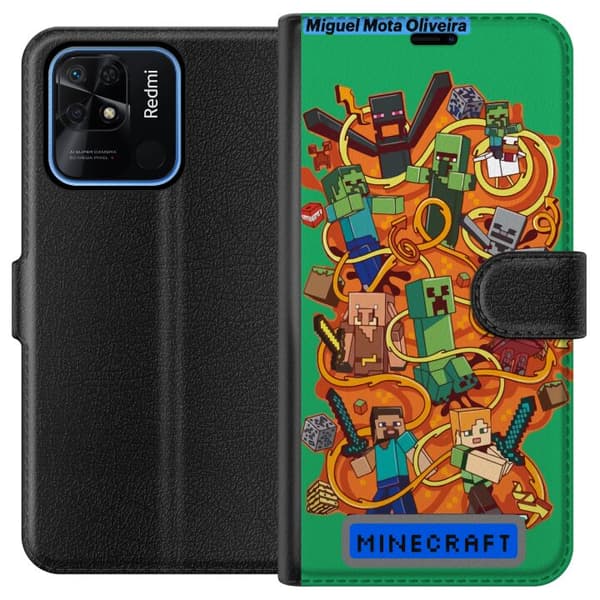 Xiaomi Redmi 10C Plånboksfodral Minecraft