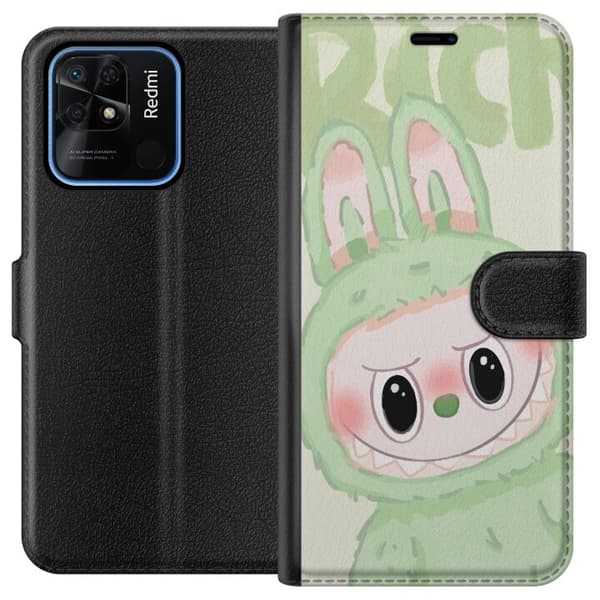 Xiaomi Redmi 10C Tegnebogsetui Pop mart labubu