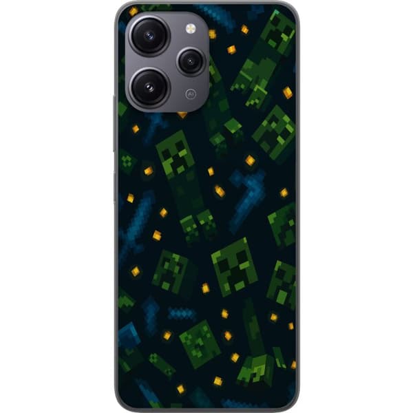 Xiaomi Redmi 12 Gjennomsiktig deksel Minecraft Dungeons Mob