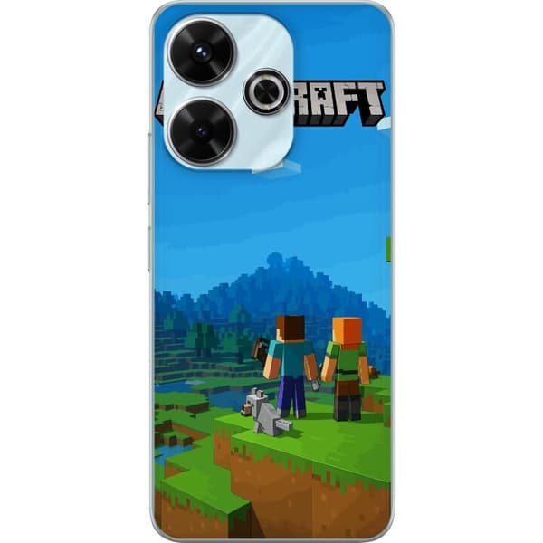 Xiaomi Redmi 13 Läpinäkyvä kuori Minecraft Key Art