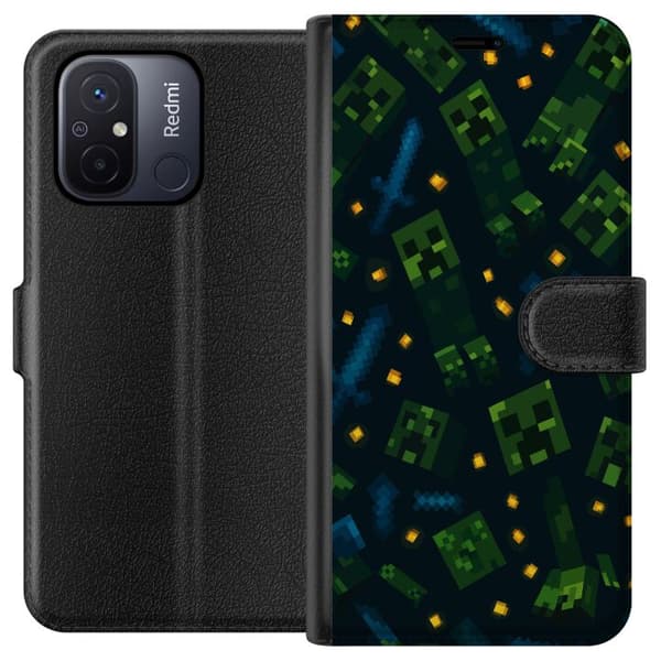 Xiaomi Redmi 12C Lompakkokotelo Minecraft Dungeons Mob